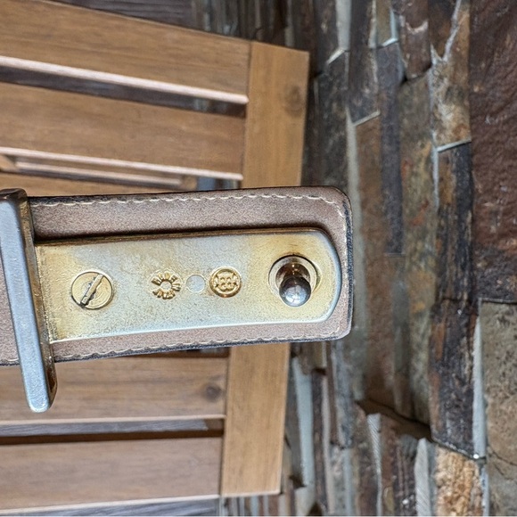 Vintage Pierre Cardin Brown Leather Belt - Picture 4 of 7